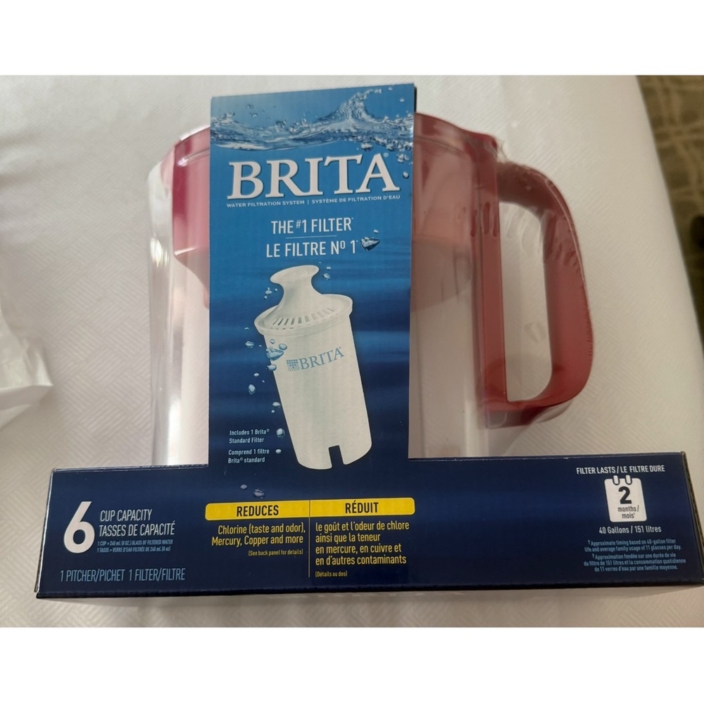 Brita Red Water Filter Pitcher